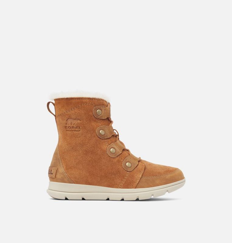 Sorel Dam Vinterkängor Brun/Khaki - Explorer™ Joan Låga - AZT-562038